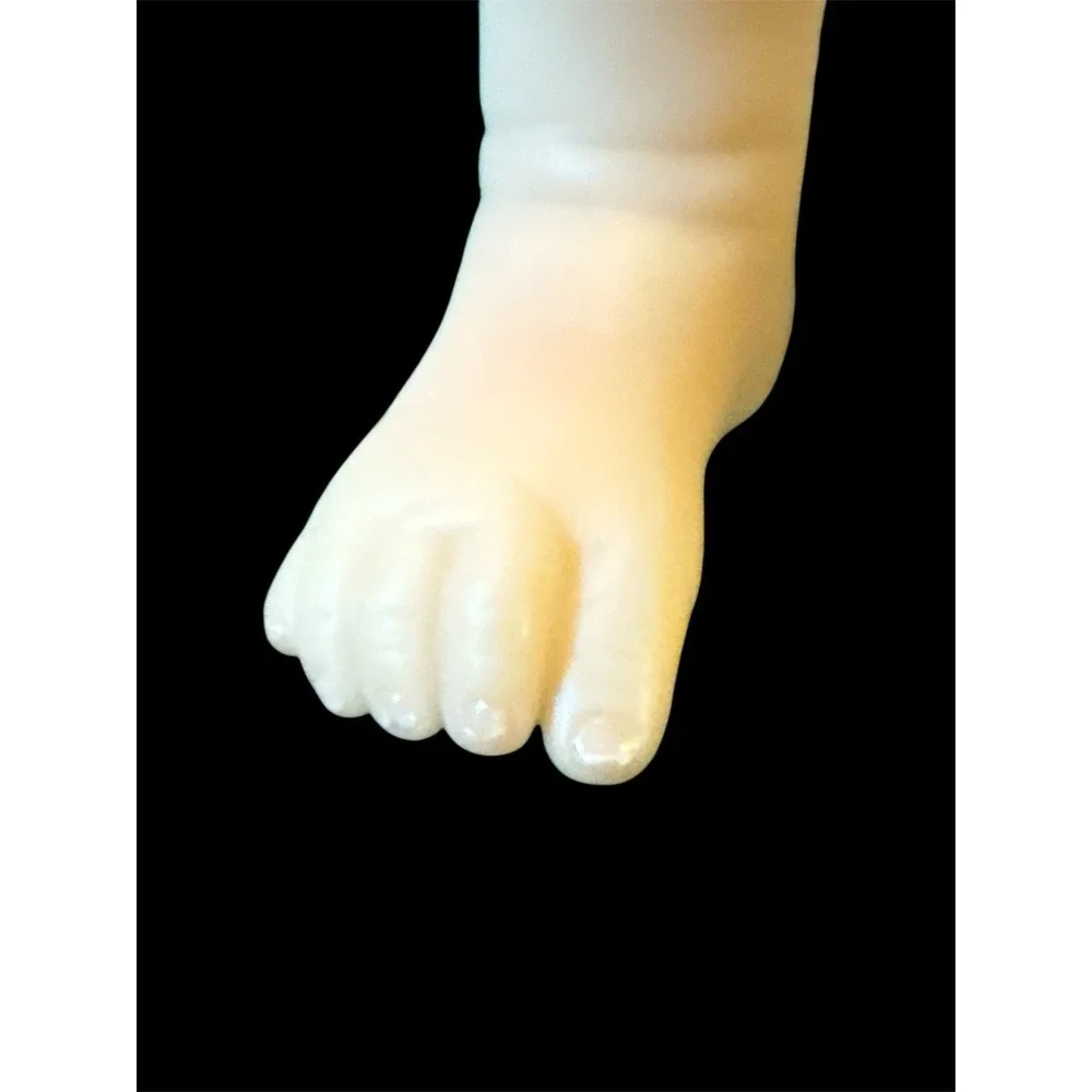 Maria Natali Blick NB Reborn Baby Doll Brown Straight Hair Blue Eyes 2 Teeth‎
